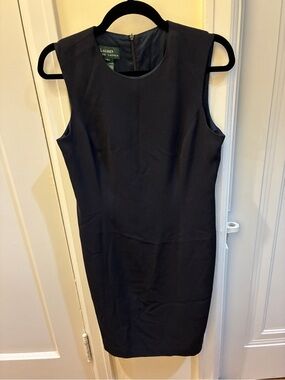Ralph Lauren Deep Navy Midi Sheath Dress